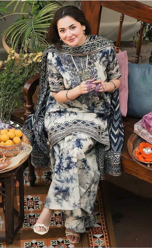 LL-125( 3PC Unstitched)