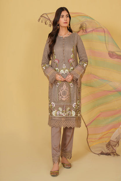 LL-108(3PC Stitched  Embroidered)
