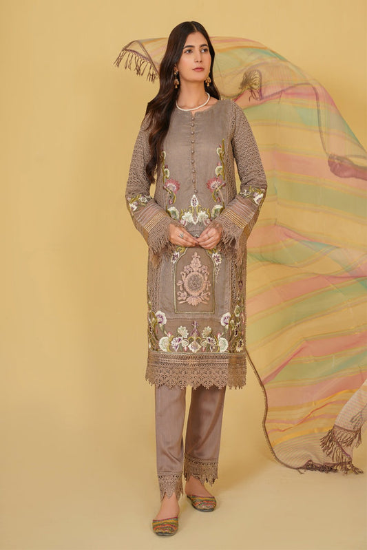 LL-108(3PC Stitched  Embroidered)