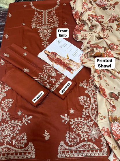 LL-121( 3PC Unstitched)