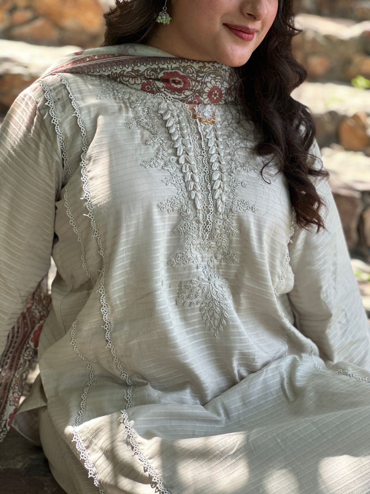LL-103(3PC Stitched Embroidered)