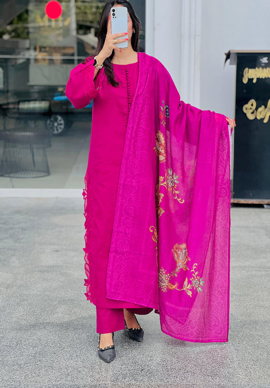 LL-102(3PC Stitched Long Kurta)