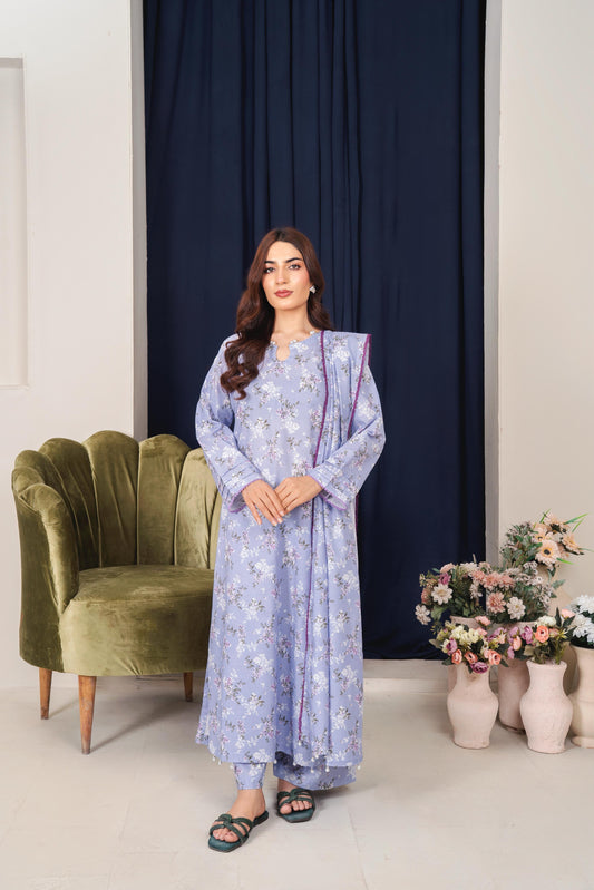 LL-114 (3PC Stitched Print) Libas-e-Luxe