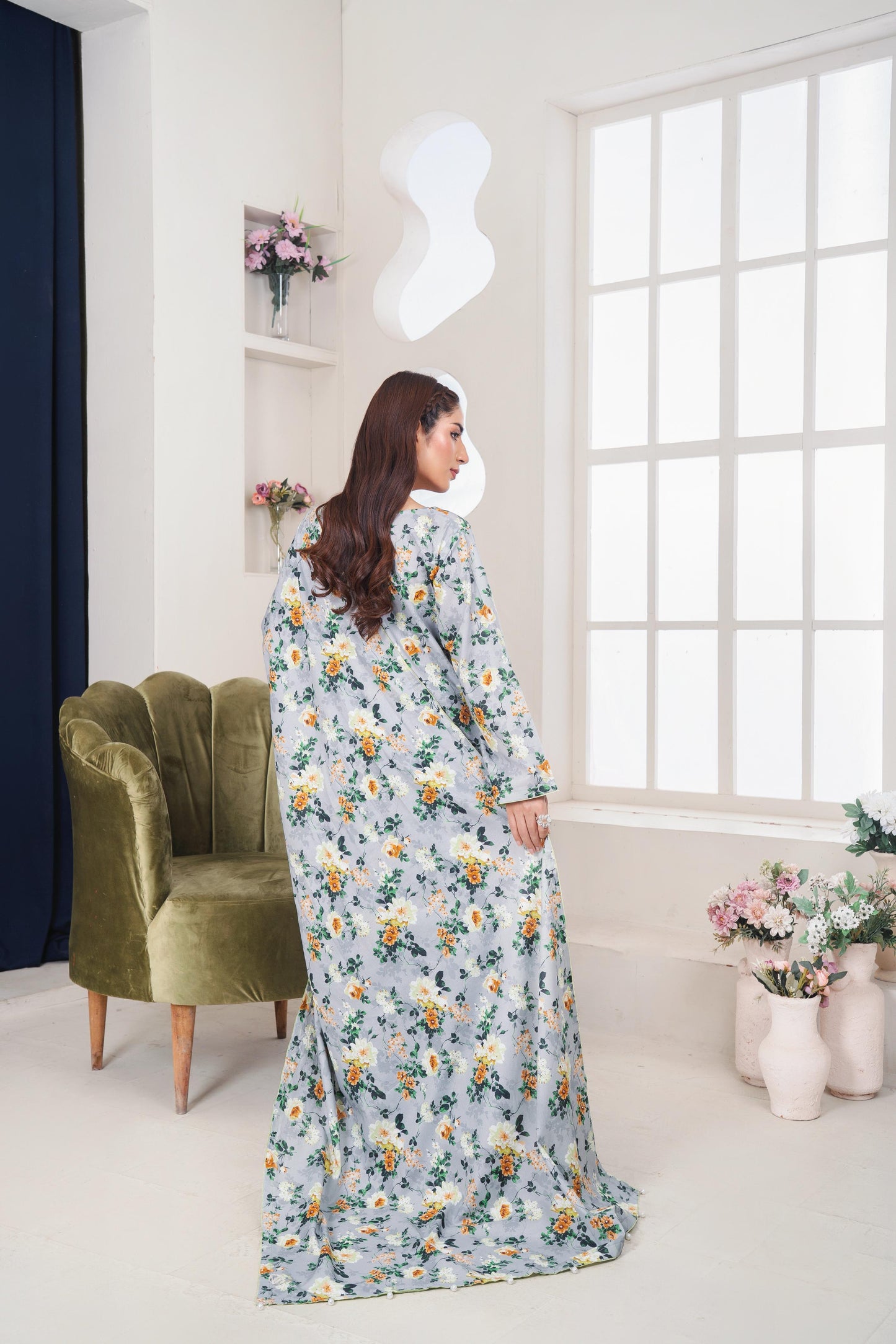 LL-111 (3PC Stitched Print) Libas-e-Luxe