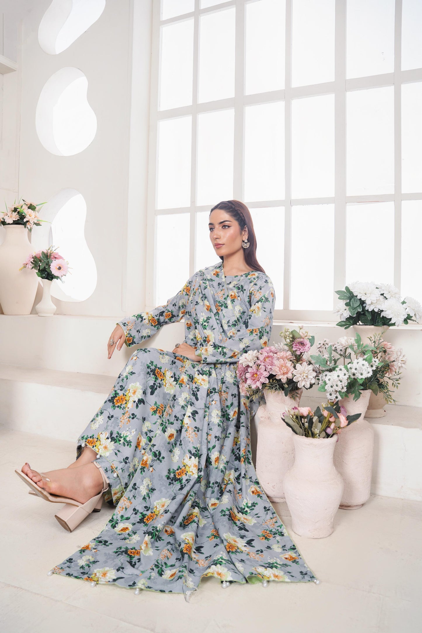 LL-111 (3PC Stitched Print) Libas-e-Luxe