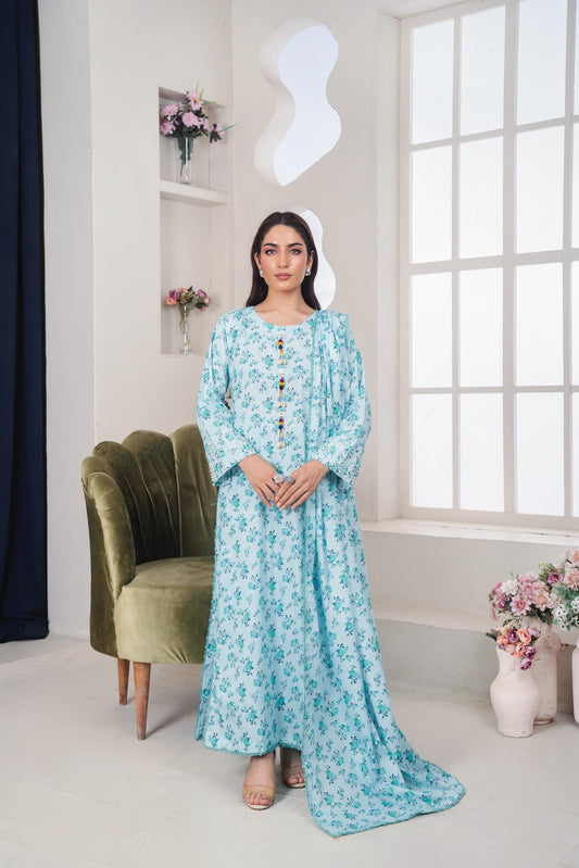 LL-112 (3PC Stitched Print) Libas-e-Luxe
