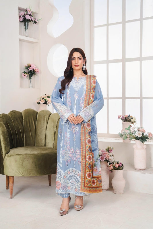 LL-115 (3PC Stitched Embroidered ) Libas-e-Luxe